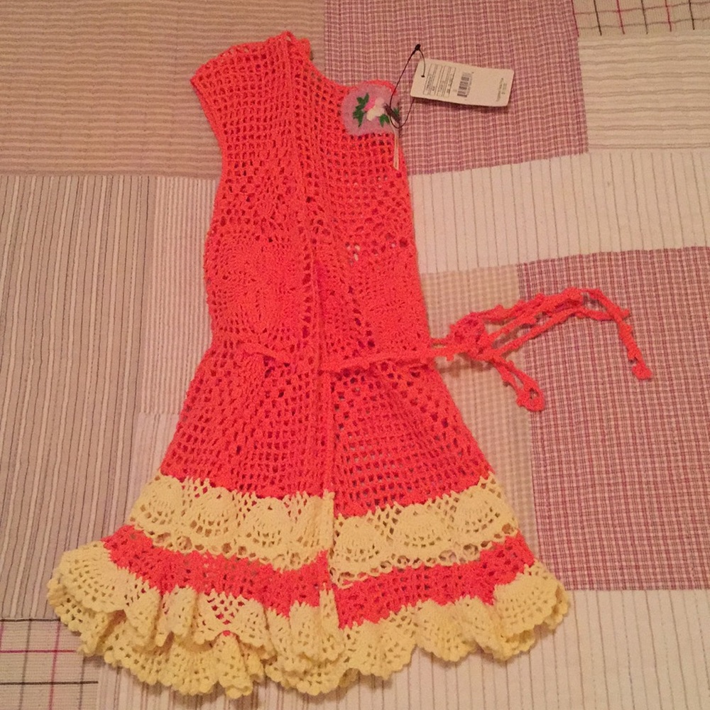 Free People NWT rare vintage vest 1960's inspired - Picture 5 of 5